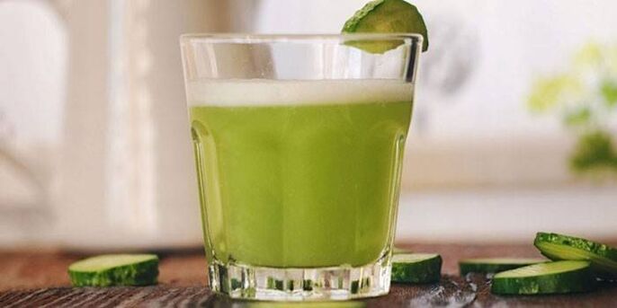 zume de pepino para o tratamento da prostatite