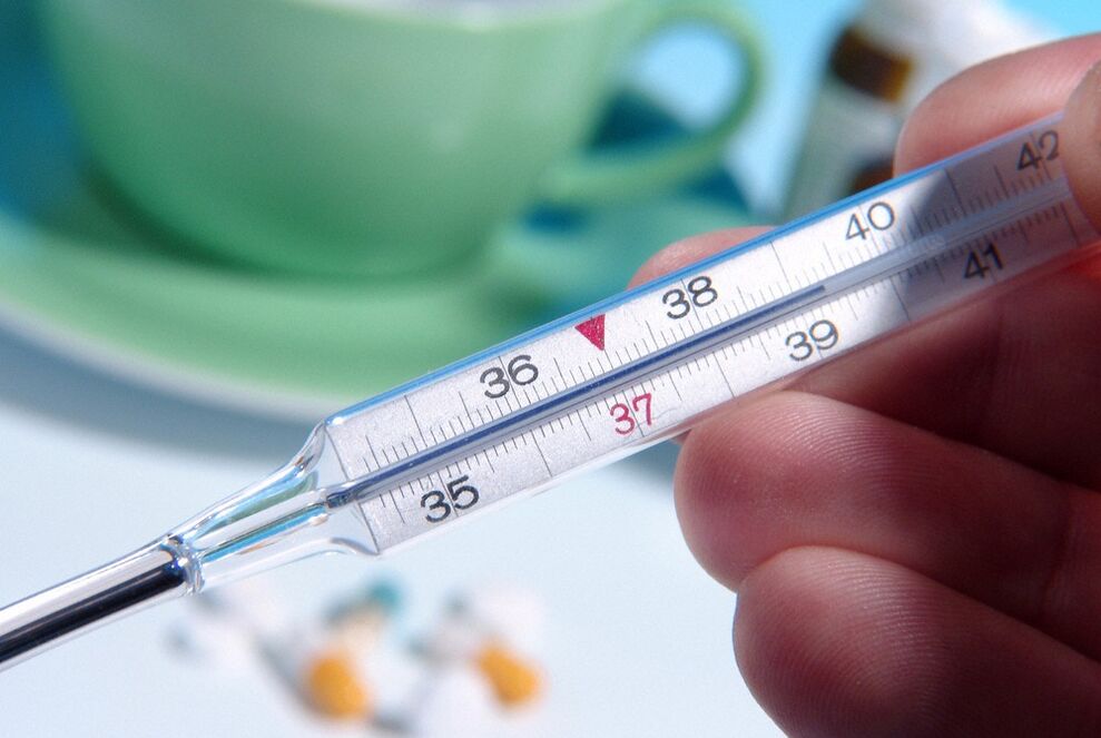 O exame da secreción da próstata será incorrecto a temperatura corporal superior a 39 ° C